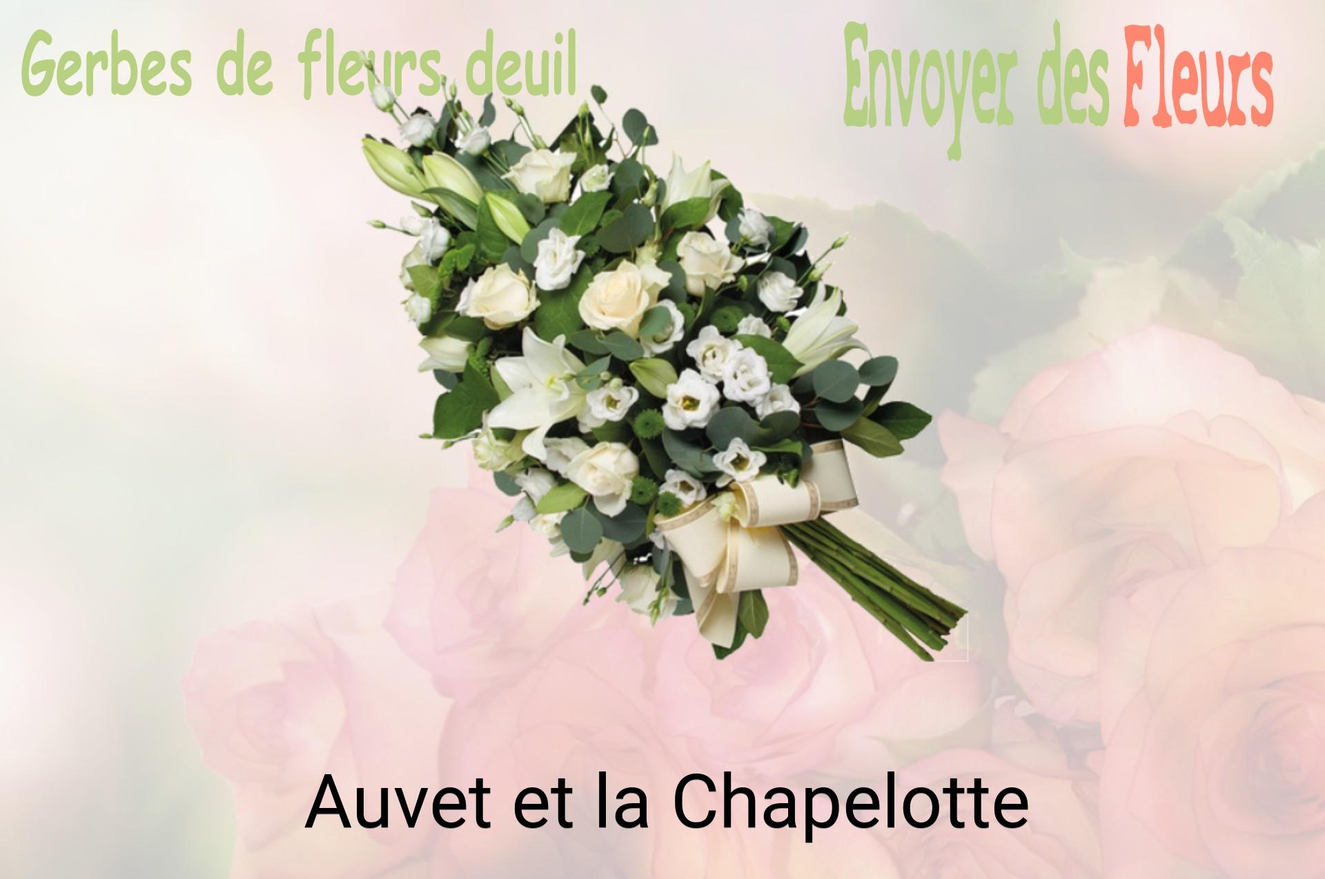 Gerbe de fleurs de deuil livrée à Auvet-et-la-Chapelotte